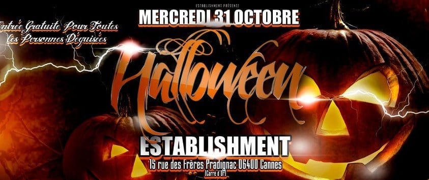 establishement halloween cannes