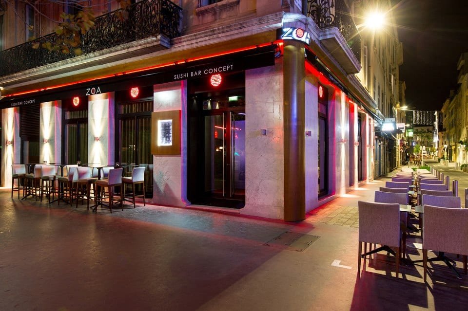 zoa cannes sushi bar concept soir