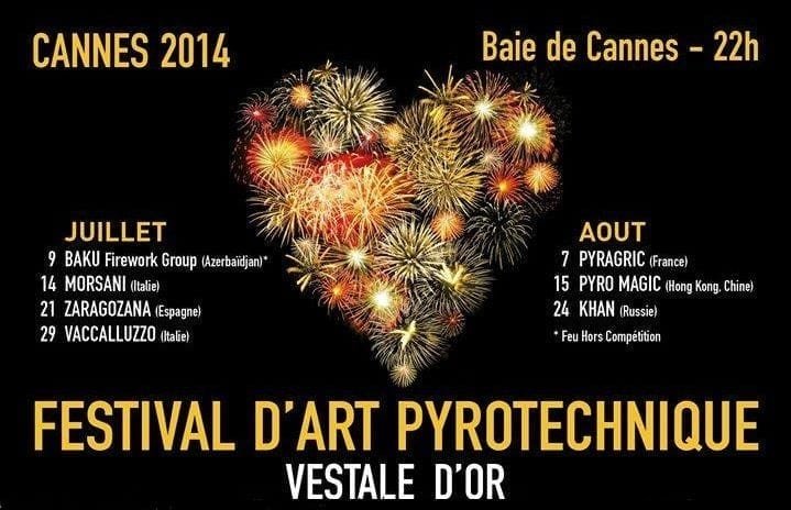 Le Festival d’Art Pyrotechnique à  Cannes !