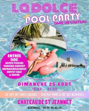 La Dolce St Jeannet pool party