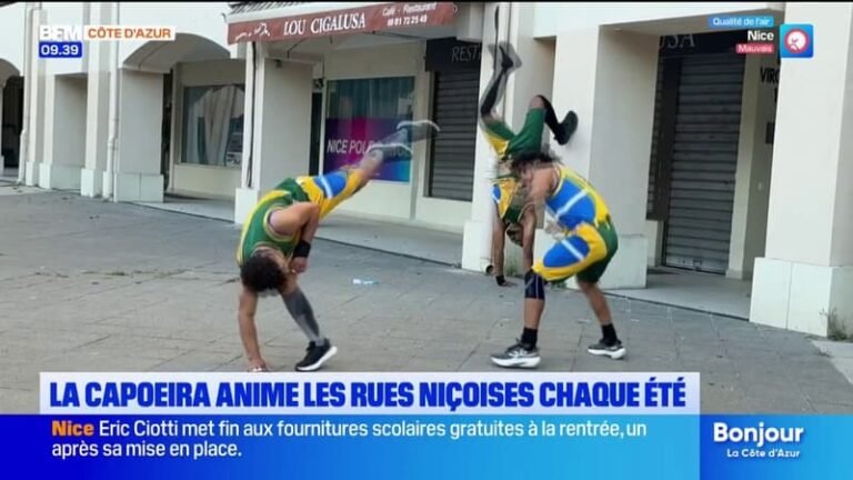 La capoeira anime les rues niçoises chaque été