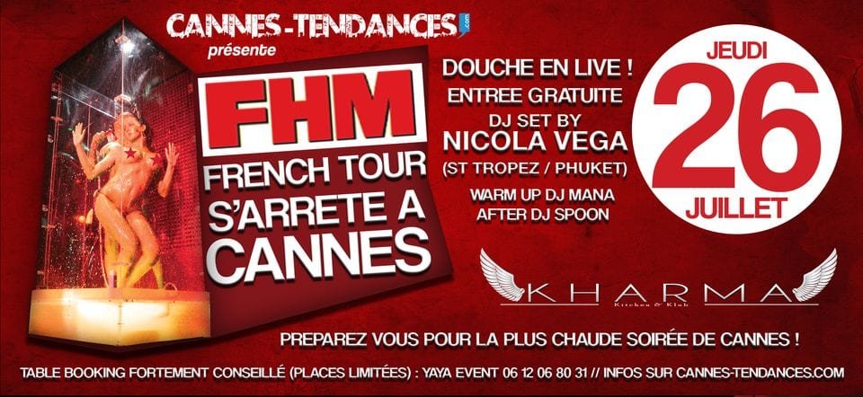 Le FHM French Tour débarque à Cannes !