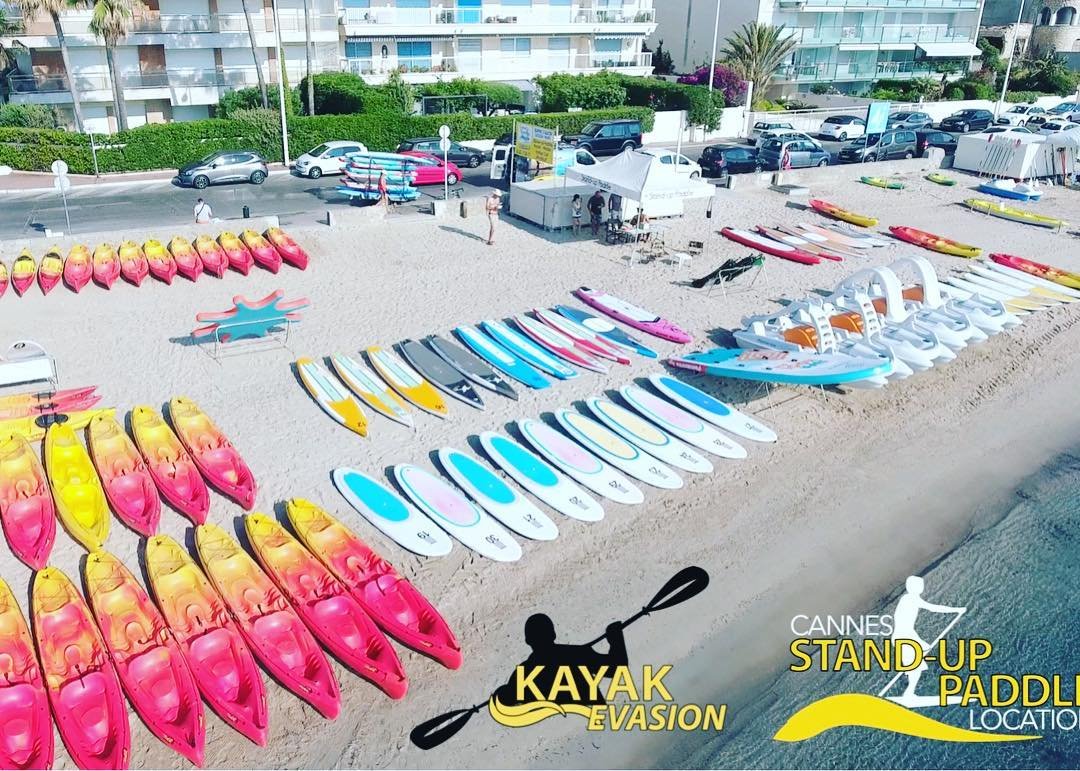 Ballades en Kayak ou en Paddle avec Kayak Evasion et Cannes Stand Up Paddle