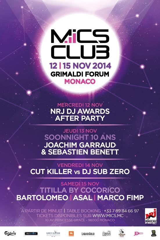 Le MICS annonce sa programmation : DJ FESTIVAL 12 – 15 Novembre 2014 Le MICS annonce sa programmation : DJ FESTIVAL 12 – 15 Novembre 2014