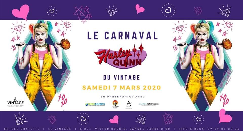 Participez au Carnaval d’Harley Quinn au Vintage à Cannes