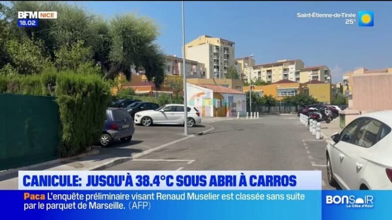 Canicule : Jusqu’à 38,4°C sous abri à Carros