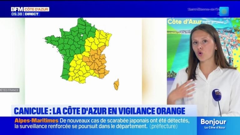 Canicule : la Côte d’Azur placée en vigilance orange