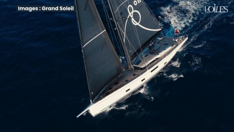 VIDÉO. Comment conçoit-on l’intérieur d’un voilier de 24 mètres ? Visite du Grand Soleil 80LC à Cannes